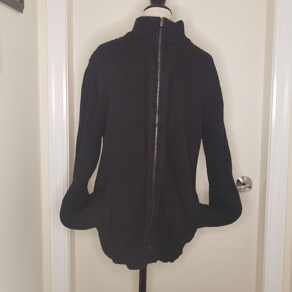 Calvin Klein Men's Black Sweater Jacket